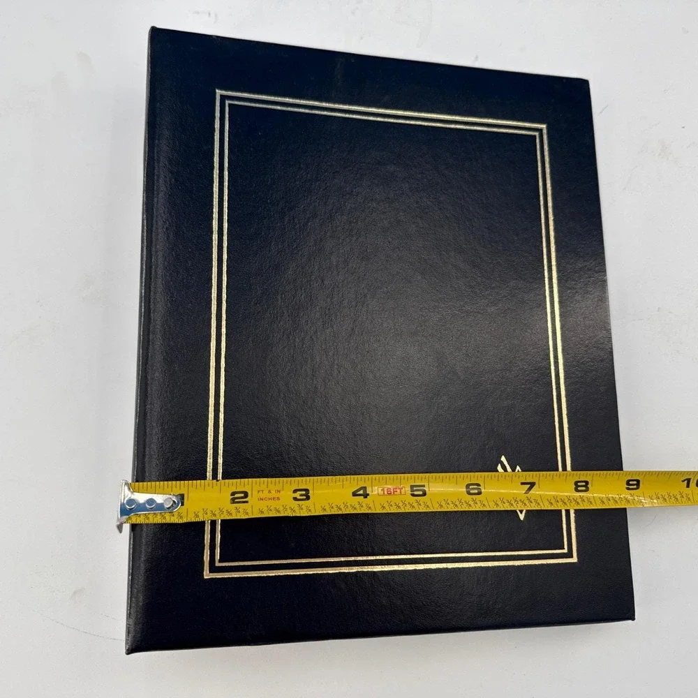 NOS Diamond Collection Italian Bonded Leather Photo Album Holds 300 4x6 Prints